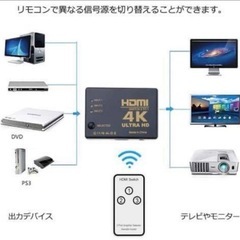 新品❤️HDMI 切替器 4Kx2K HDMI分配器/3入力1出力 自動・手動切換えの画像