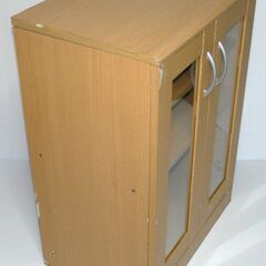 無料配達します🚚一人暮らし始める方！💖コンパクト食器棚💖幅59×奥行40×高さ82㎝💖の画像