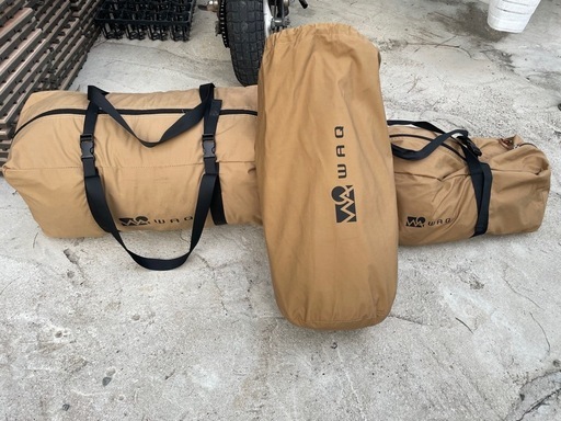 （最終価格）WAQ　ソロテントＴＣと二又ポールキットのみ出品