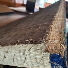 昭和　国産天然素材　藁の本畳　シュロの皮包みの画像