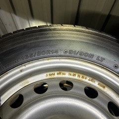 超バリ溝ブリヂストン夏用バンタイヤホイール付き4本の画像