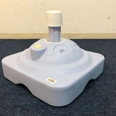 のぼり竿付き屋外専用ポールスタンド 注水9Lタイプ ブルー美品　のぼりポールスタンド（注水式）幟用 のぼり竿用台ポール立ての画像
