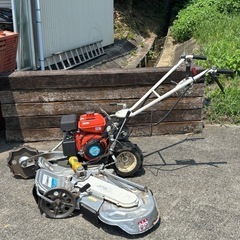 【希少３枚刃!!】★オーレック（KIORITZ） 自走式あぜ二面刈り草刈機 スーパーウイングモア　AZ1207TL 2輪駆動　バック付 ３枚刃★の画像