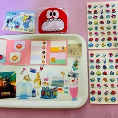 新中古品📓メモ帳、レポート用紙、ポケモンハガキ、シール、ポストイット、ワンピースノート他色々の画像