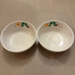 8/30まで　はらぺこあおむし　お皿2枚　 子ども用　の画像