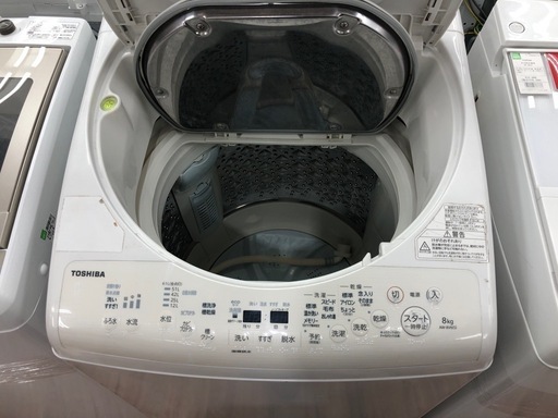 縦型洗濯乾燥機　TOSHIBA 8.0kg 2018年製　パネル不良有　入荷いたしました！