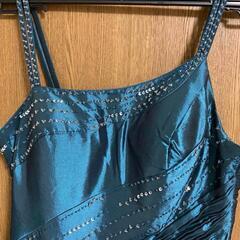 ロングドレス　演奏会ドレス　ブルー　マーメイド　カラードレス　ビーズ刺繍の画像