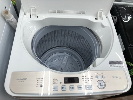 全自動洗濯機　SHARP 6.0kg 2019年製 入荷いたしました！