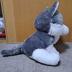 オオカミのぬいぐるみの画像