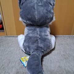 オオカミのぬいぐるみの画像
