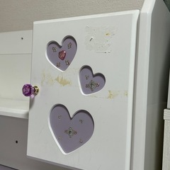 女の子用 学習机の画像