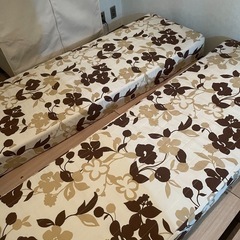 【未使用に近い】ベンチソファー 2個セットの画像