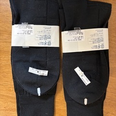 バーバリー　靴下2足セット　黒の画像