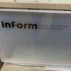 アルゴ ラージテナー（プラスチック引き出し）2個セット【片方前面割れあり／格安】の画像