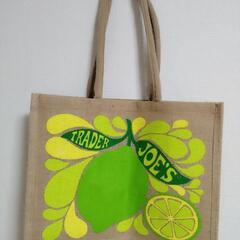 【新品タグ付き】Trader Joe’s トレジョ ジュート トートバック　エコバッグの画像