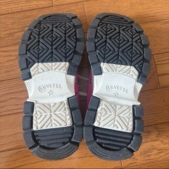 コンバース　厚底　ピンク　スニーカーの画像