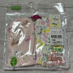 ベビーミトン&エンジェルズリボン　フラワー（ヘアクリップ）のセット の画像