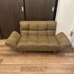 【ほぼ新品】コンパクトソファ(ポケットO BR)の画像