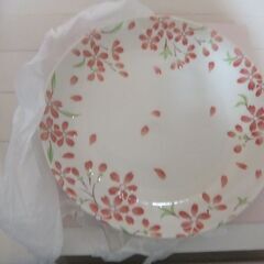 新品未使用箱入り　たち吉 花あかり 大皿 和食器　969-619　直径28センチの画像