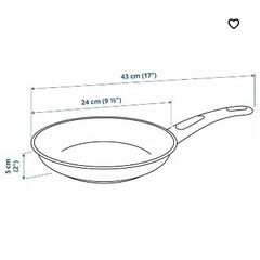 IKEAのフライパン　24cmの画像