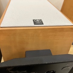 YAMAHA スピーカー　木製デザインの画像
