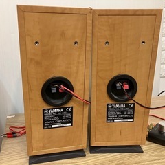 YAMAHA スピーカー　木製デザインの画像