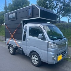 キャンピングシェル、ハイゼットジャンボ用、他の軽トラックも可能、ポータブル電源・内装照明付き、北海道内配送可の画像
