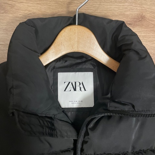 ZARA オーバーサイズ　ボアジャケット　黒 フーデッド ボアジャケット - ブラック | ZARA Japan / 日本