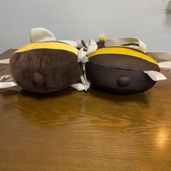 赤ちゃん用転倒防止用ヘッドガード転倒防止リュック　ミツバチ　2個セットの画像