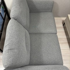 【ニトリ】2人用布張りソファ(SKY2812 GY)の画像