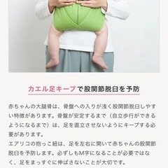 エアリコ　抱っこ紐　ベビー　セカンド抱っこ紐の画像