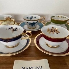 新品 NARUMI 5客アソート ティーカップ＆ソーサーセットの画像