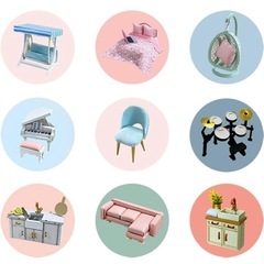 完成品 光る ミニチュアハウスの画像