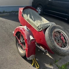 超希少！陸王　純正　サイドカー　側車　当時物　の画像