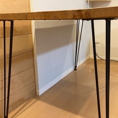 LOWYA 天然木ダイニングテーブル 幅120cmの画像