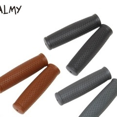 自転車用グリップ 新品未使用 ブラウン 左右ペア 自転車 ハンドル PALMY PG-G31の画像