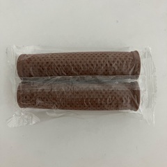 自転車用グリップ 新品未使用 ブラウン 左右ペア 自転車 ハンドル PALMY PG-G31の画像