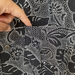 【着用1回】レインスプーナー ✖️ユナイテッドアローズ　シャツ　アロハシャツ　黒/Mの画像