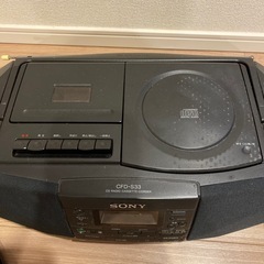 SONY ラジカセ　CDプレーヤーの画像