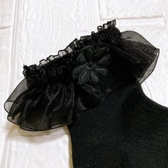 キッズ フォーマル 黒 ソックス　15〜20cmの画像