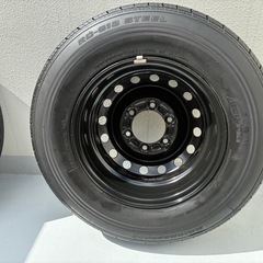 取引中-ハイエース純正スチールホイール&タイヤの画像