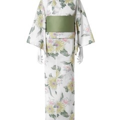 浴衣 2点セット 白 新品同様の画像