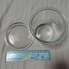 WECK Rundrand-Glas100がラス皿（蓋付け)(洋菓子、あめ、粉など容器)の画像