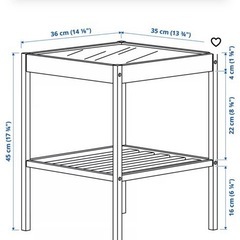 ikea ネスナ　サイドテーブル
の画像