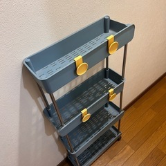 【美品】隙間収納 ワゴン キャスター 軽量の画像