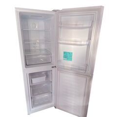 【極美品】Haier ハイアール 2ドア ノンフロン冷凍冷蔵庫 218L JR-NF218B 2021年製 区っ切り棚冷凍室 高さ調節可能トレイの画像