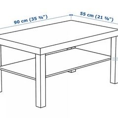 IKEA ホワイトラックローテーブルの画像