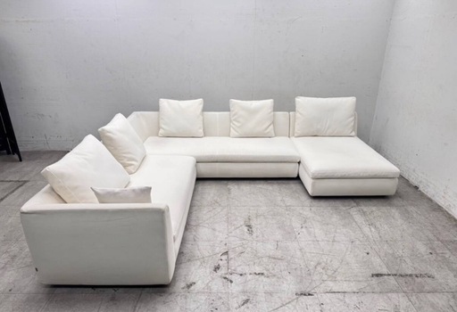 Arflex. 定価150万高級コーナーソファホワイト美品