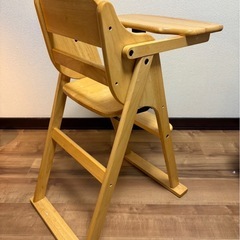 大和屋 木製ハイチェア／ルチュ 木製ワンタッチハイチェアの画像