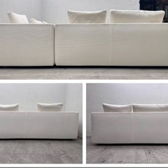 Arflex. 定価150万高級コーナーソファホワイト美品の画像